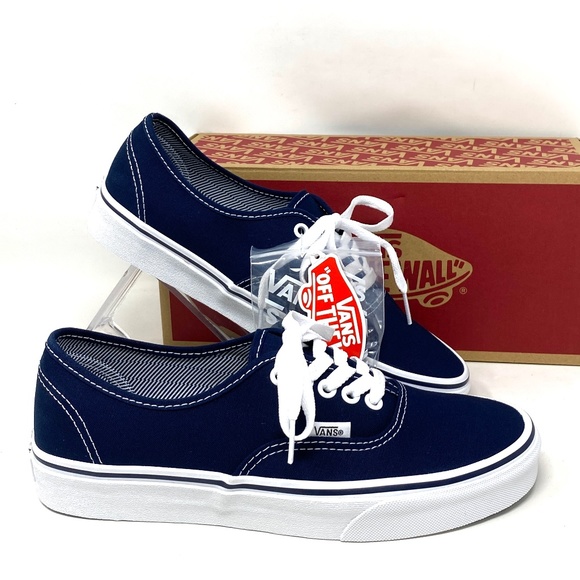 Vans Shoes - VANS Authentic Canvas Blue White Low Top Women's Sneakers Size Skate VN000EE332D